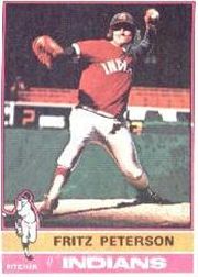 1976 Topps Baseball Cards      255     Fritz Peterson